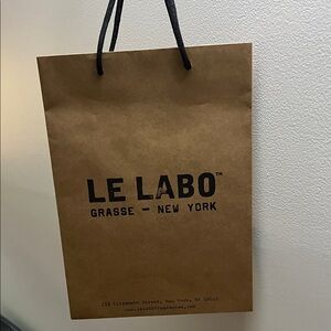 Le Labo Tan Carry Bag with Black Handles